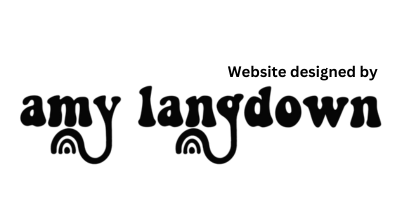 Image reads: Website designed by Amy Langdown'