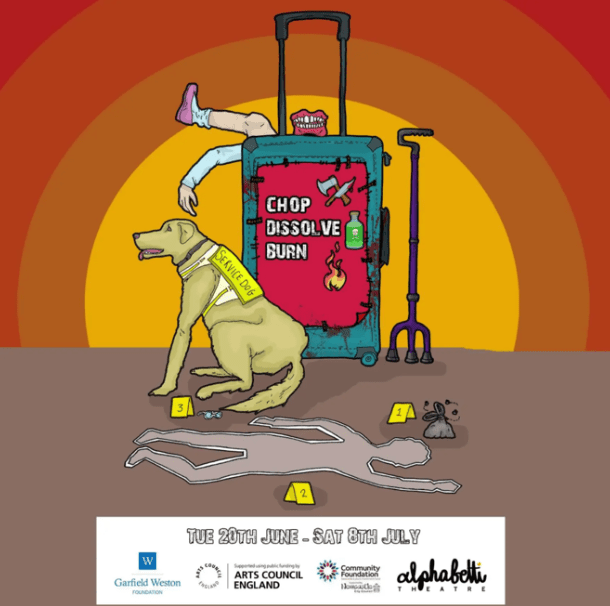 The poster for 'Chop, Dissolve, Burn'